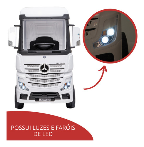 Caminhão Elétrico Mercedes Actros Com Carreta E Roda Eva