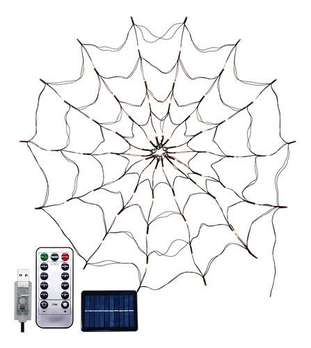 Luces Tipo Telaraña Para Halloween Con Forma De Arácnido, 1