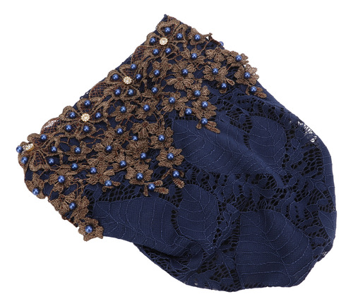 Turbante Musulmán Vintage Bordado Con Pedrería, Diseño Suave