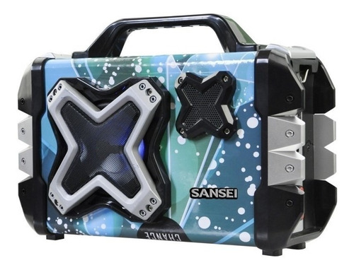 Parlante Sansei Party Style Sbt111 Bluetooth 10w Fm Con Mic