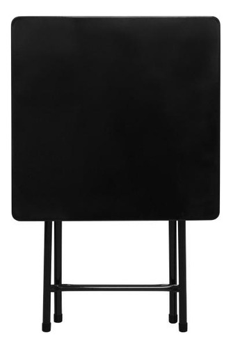 Conjunto Mesa Com 4 Cadeiras Dobráveis Bar Restaurante Preto Desenho Do Tecido Das Cadeiras Liso