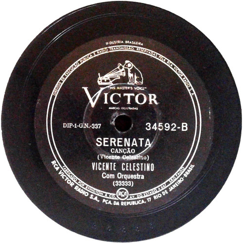 Imagem 2 de 3 de 78 Rpm Vicente Celestino 1940 Selo Victor 34592