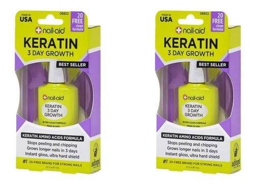 2 X Tratamiento Fortalecedor De Uñas Nail-aid 15ml