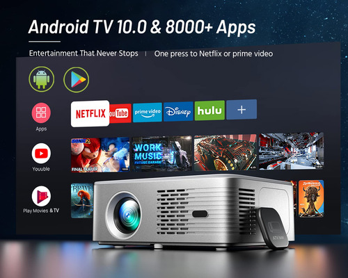 Proyector Cibest 4k, Compatible Con 5g, Wifi, Bluetooth, And