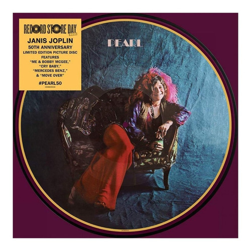 Janis Joplin - Pearl - Lp Vinilo Picture Disc 50 Aniversario