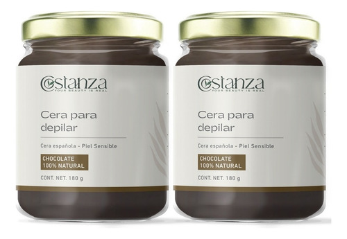 Cera Española Micro Depilacion Corporal 2 Frascos Chocolate