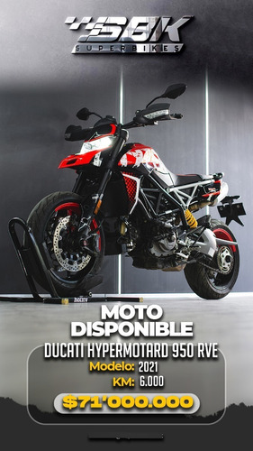 Imagen 1 de 20 de Ducati Hypermotard 950 Rve 2021