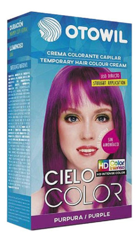 Otowil Tintura Color Fantasía Purpura Cielo Color X6unidades