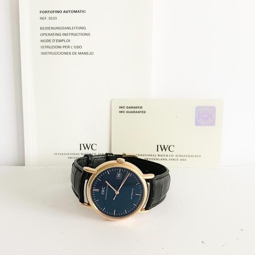 Iwc Portofino Automatic Ouro Rosé 38mm Completo