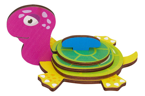 Animal Puzzle Toy Diy Animal Model Toy Insert Puzzle Tortuga