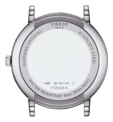 Reloj Hombre Tissot Carson Premium Moonphase | Plateado Color De La Correa Acero Color Del Bisel Acero T1224231103300