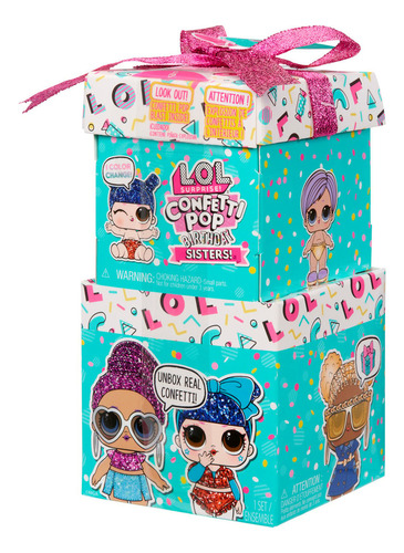 Lol Surprise Confetti Pop Birthday Sisters Con Accesorios
