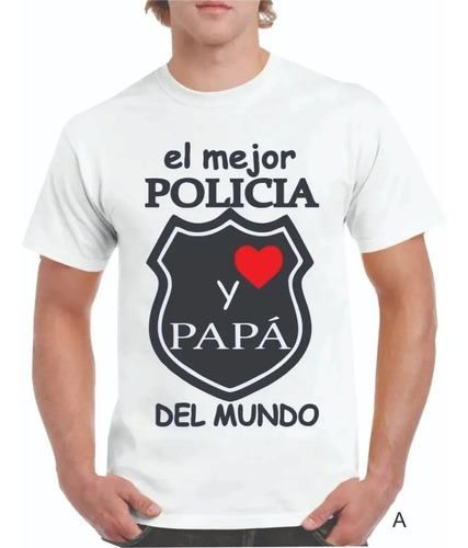 Polo Dia Del Padre El Mejor Papá Policia Del Mundo | Cuotas sin interés