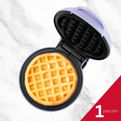 Gofrera Personal Lavanda Antiadherente 10 Cm Ideal Desayuno