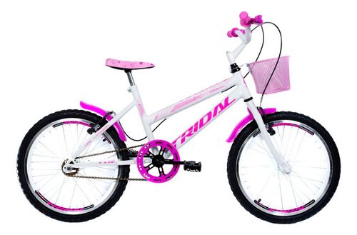 Bicicleta Aro 20 Feminina Infantil Tridal Cor Branco