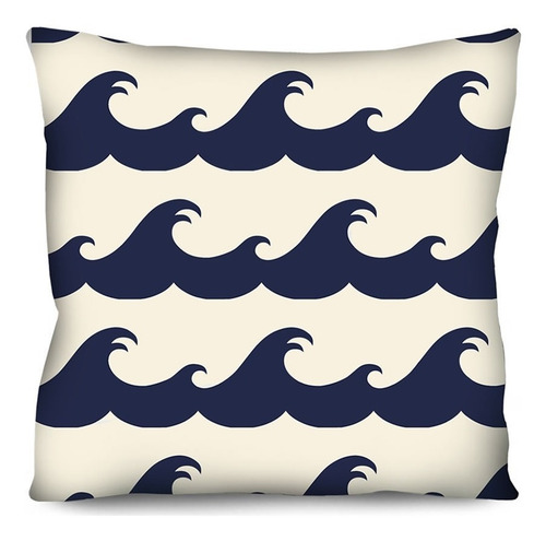 Imagem 2 de 8 de Kit 6 Capas De Almofada Náutica Marinheiro Azul 42cm
