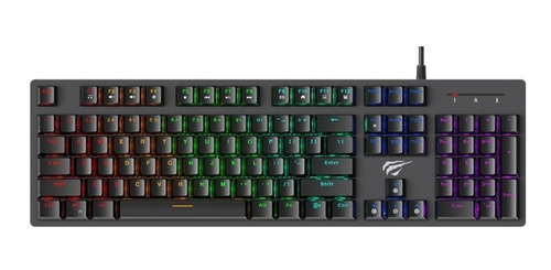 Teclado Mecanico Rgb Usb Gamenote Havit Kb858l Outemu Keypad