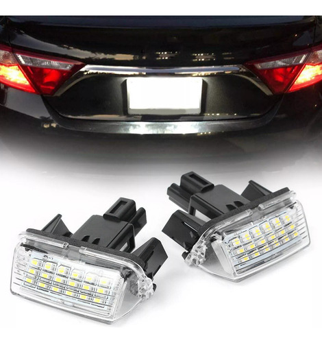 Par Luz Led De Patente Toyota Yaris Corolla Prius Avensis