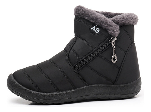 Botas De Nieve Para Mujer, Impermeables Con Cremallera, Para