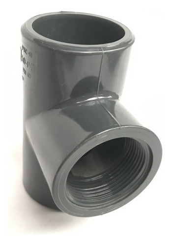 Tee De Pvc Mixta 50mm X 1,5 Pulgadas Rosca H Pegamento X 3un