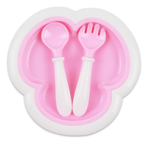 Set De Comida Para Bebés Chupete, Cuchillo, Tenedor Y Babero