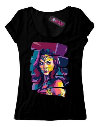 Remera Gal Gadot Mujer Maravilla Pop Art 11 Dtg Premium