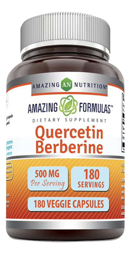 Amazing Formulas Quercetina Berberina Control Azúcar 180caps Sabor Sin Sabor