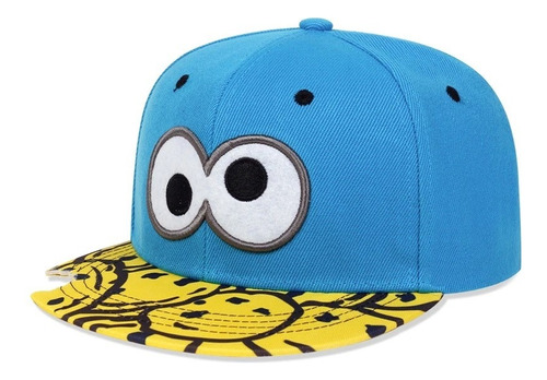 Gorra Monstruo Come Galletas Visera Plana Mordida Snapback