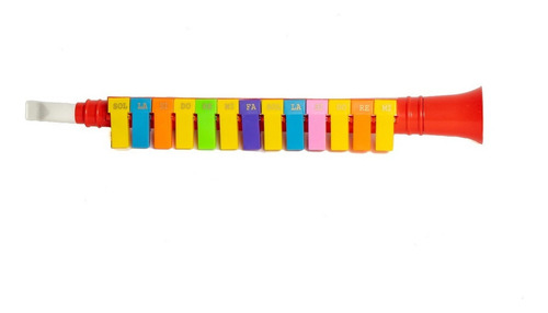 Flauta Melodica 13 Notas Parquer Colores!! Color Rojo
