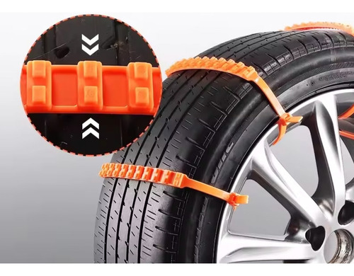 Cadenas Rueda Auto Nieve Precinto Plastico 10 Unid Arena 4x4