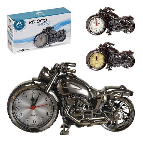Relógio De Mesa Despertador Decorativo Em Forma De Moto
