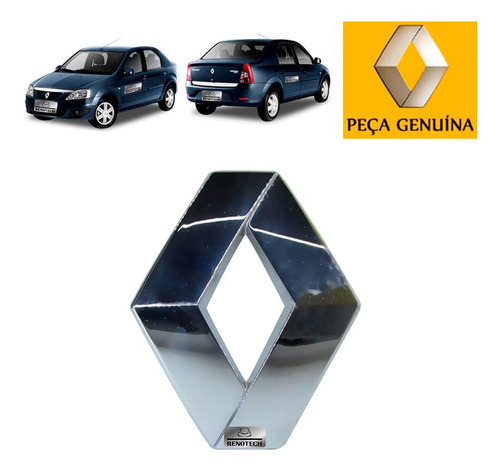 Emblema Dianteiro Renault Logan 2007 A 2014 628903073r