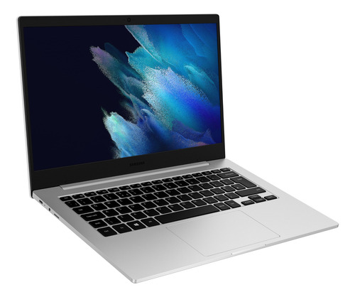 Imagem 2 de 6 de Notebook Samsung Galaxy Book Go prata 14", Qualcomm Snapdragon 7c Gen 2 4GB de RAM 128GB SSD, Qualcomm Adreno 618 1920x1080px Windows 10 Home