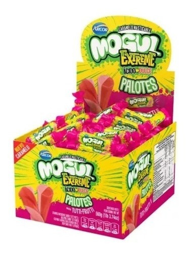 Caramelo Mogul Extreme Palote Tutti Frutti X 560g 