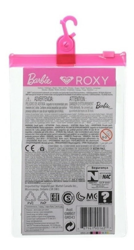 Imagem 3 de 4 de Barbie Roupa Acessórios Vestido Alças Listra Ms