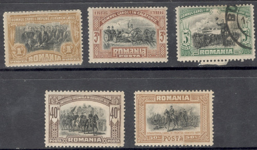 Rumania 40 Años Coronación Rey Carlos I  1906