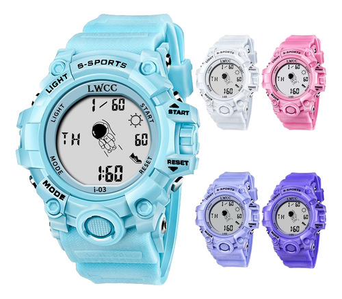 Reloj Digital Para Hombre Y Mujer Deportiva Plástico Ptu