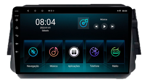 Multimidia Kicks 17/22 9p Android Carplay 2/32gb