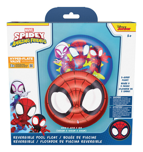 Bote Reversible Pool Float Swimways Marvel Spidey Para Niños