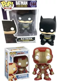 Combo X2 Unid Figura Iron Man 23 + Funko Batman 144