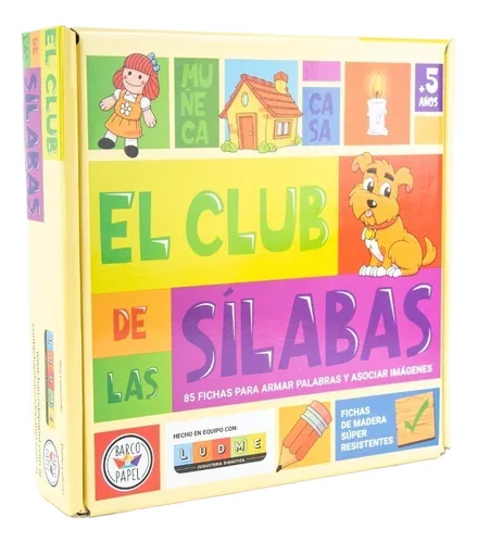 Juego Mesa Niños Aprender A Escribir El Club De Las Sílabas