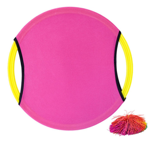 Trampoline Paddle Ball Set Hinchable Paddle Paddle Ball Rosa