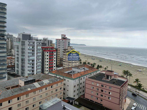 Imagem 2 de 21 de Apto Na Quadra Da Praia, Vista Mar, 2 Dorms Apenas R$300mil. - Vant5948
