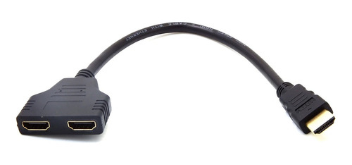 Cable Hdmi Splitter Pasivo 1 Entrada Macho 2 Salidas Hembra.