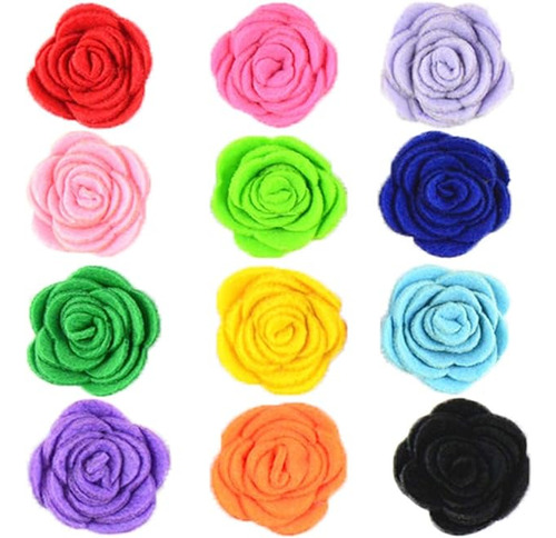 12pcs 6 Rosa Pequeño Perros Flores Para Perritos Gatos Cumpl