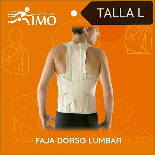 1 Una Faja Dorso Lumbar Taylor Talla L Marca Imo Nueva