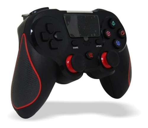 Imagen 3 de 9 de Joystick Level Up Cobrax Gamepad Rojo Compatible Ps4/ps3/pc