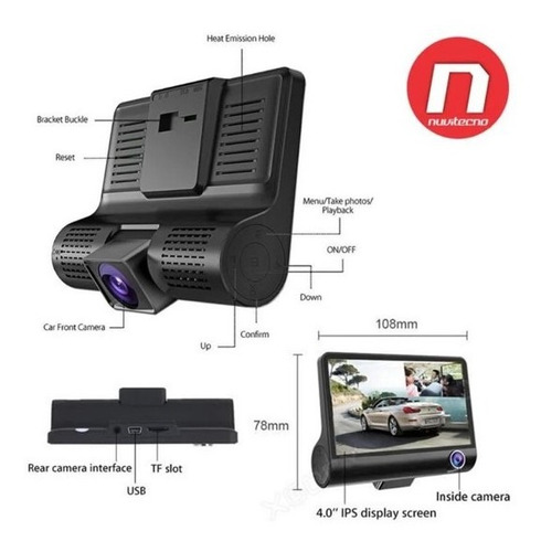 Camara Frontal Dvr 1080p Ford Contour 95/99 2.0l
