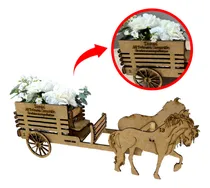 Comprar Carreta Con Caballos Centros  Mesa Fiesta Xv Años  3pz Rb90