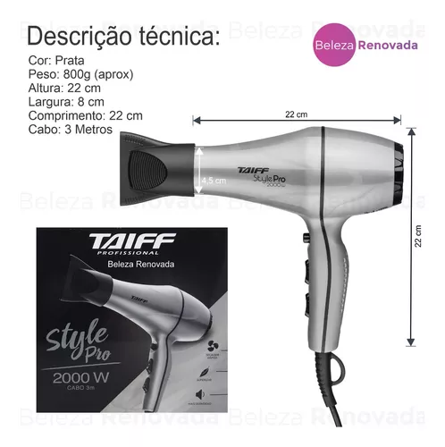 Secador de Cabelo Taiff Style Pro